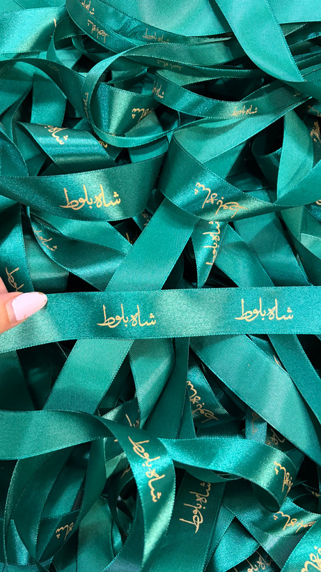 ربان ساتن اختصاصی عرض ۲۵میلیمتر متراژ ۱۰۰متر