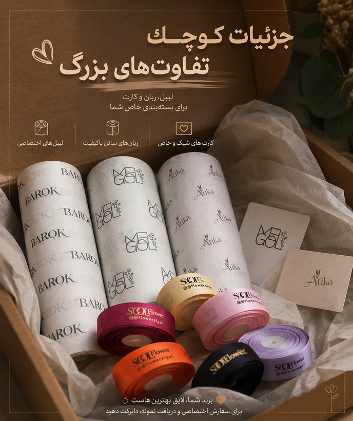 ربان ساتن اختصاصی عرض ۲۵ میلیمتر متراژ ۲۰۰متر