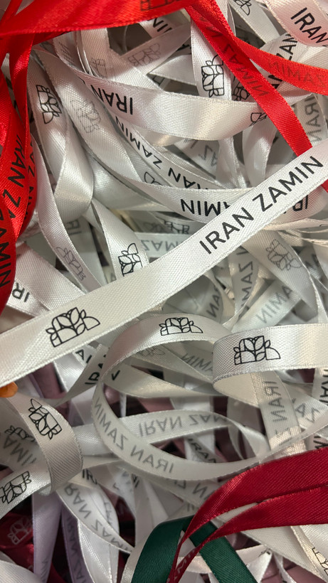 ربان ساتن طرح اختصاصی عرض ۱۳میلیمتر متراژ ۱۰۰متر